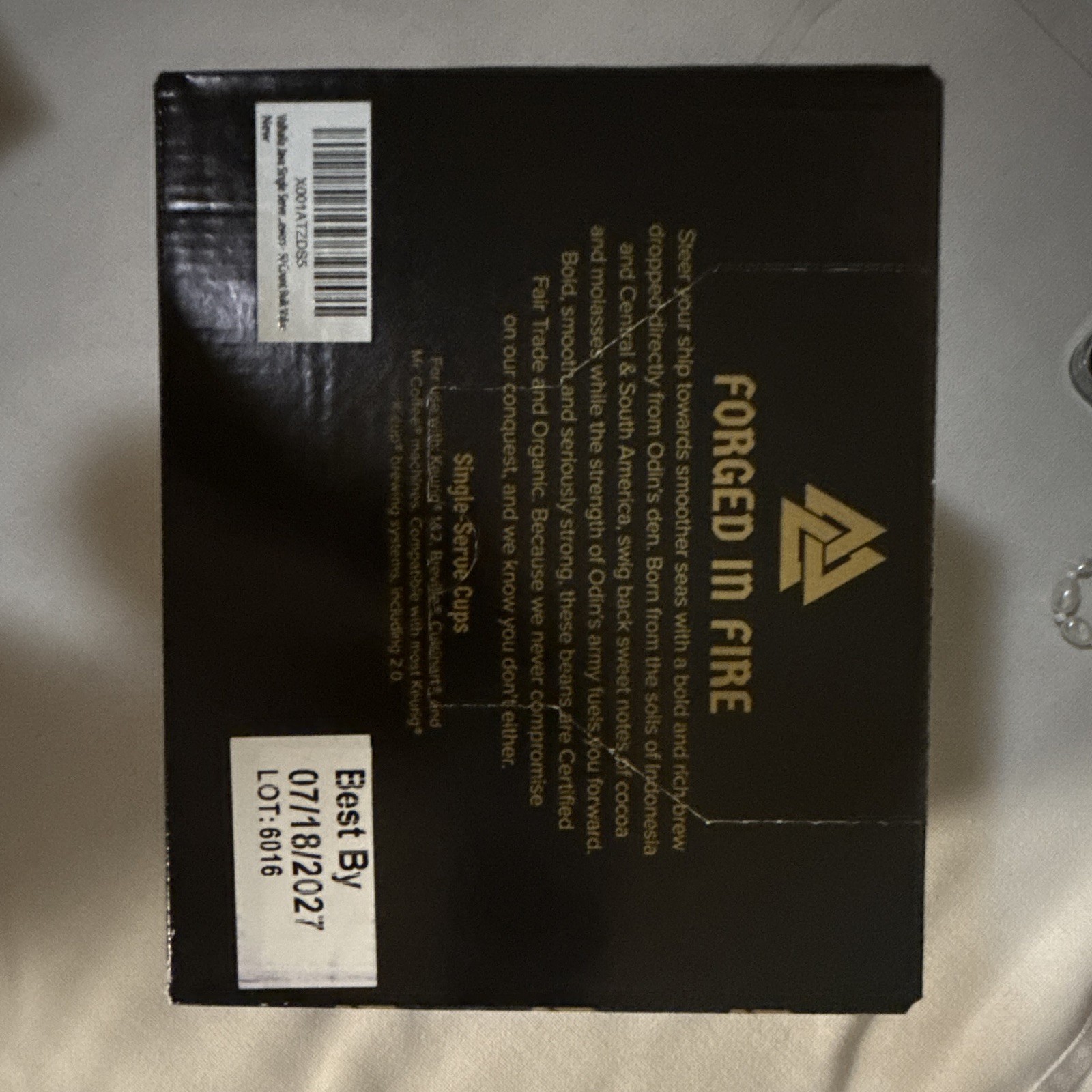 Valhalla Java Odin Cups Dark Roast Odinforce Blend USDA Organic 50 Coffee Pods