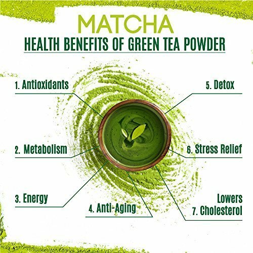 Organic Matcha Green Tea Powder for Latte Unsweetened Culinary Grade 4 Pack