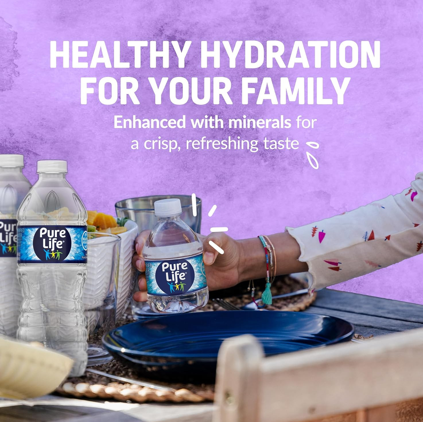Pure Life Purified Bottled Water, 16.9 Fl Oz 12 Pack