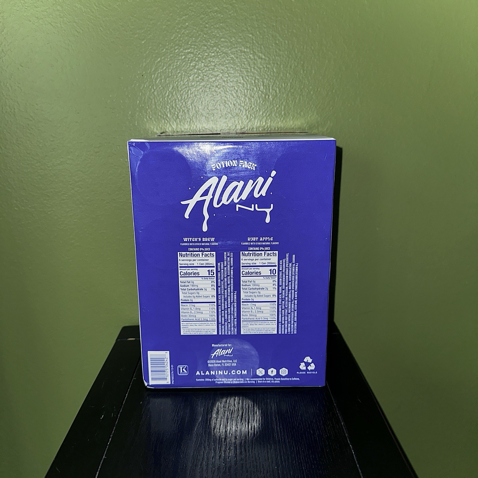 NEW Alani Nu Potion Pack Witch’s Brew & Ruby Apple 12 Pack Viral Halloween Drink