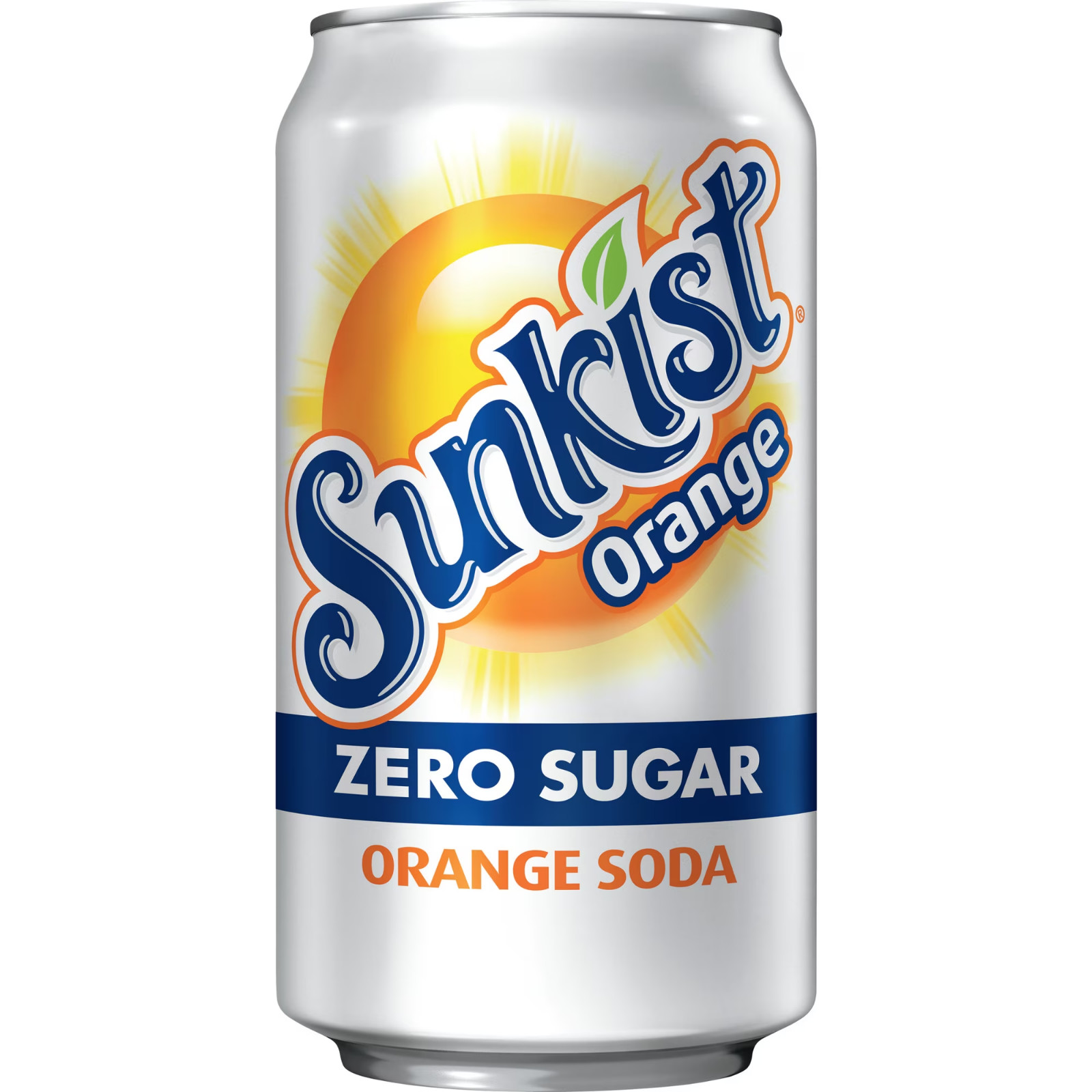 Sunkist Zero Sugar Orange Soda Pop, 12 fl oz, 12 Pack Cans Free Shipping