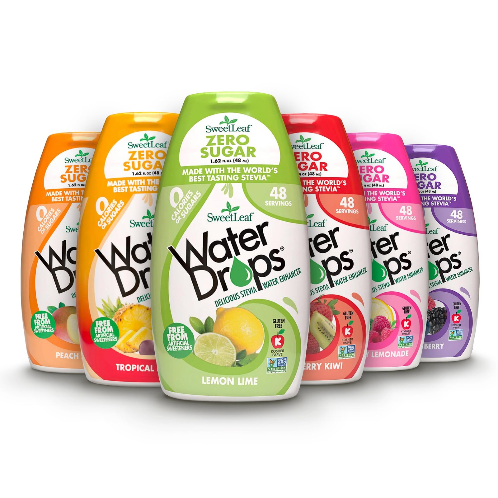 Sweetleaf Stevia Natural Water Drops 6 Unit Variety Pack (1.62 Ounce Each)