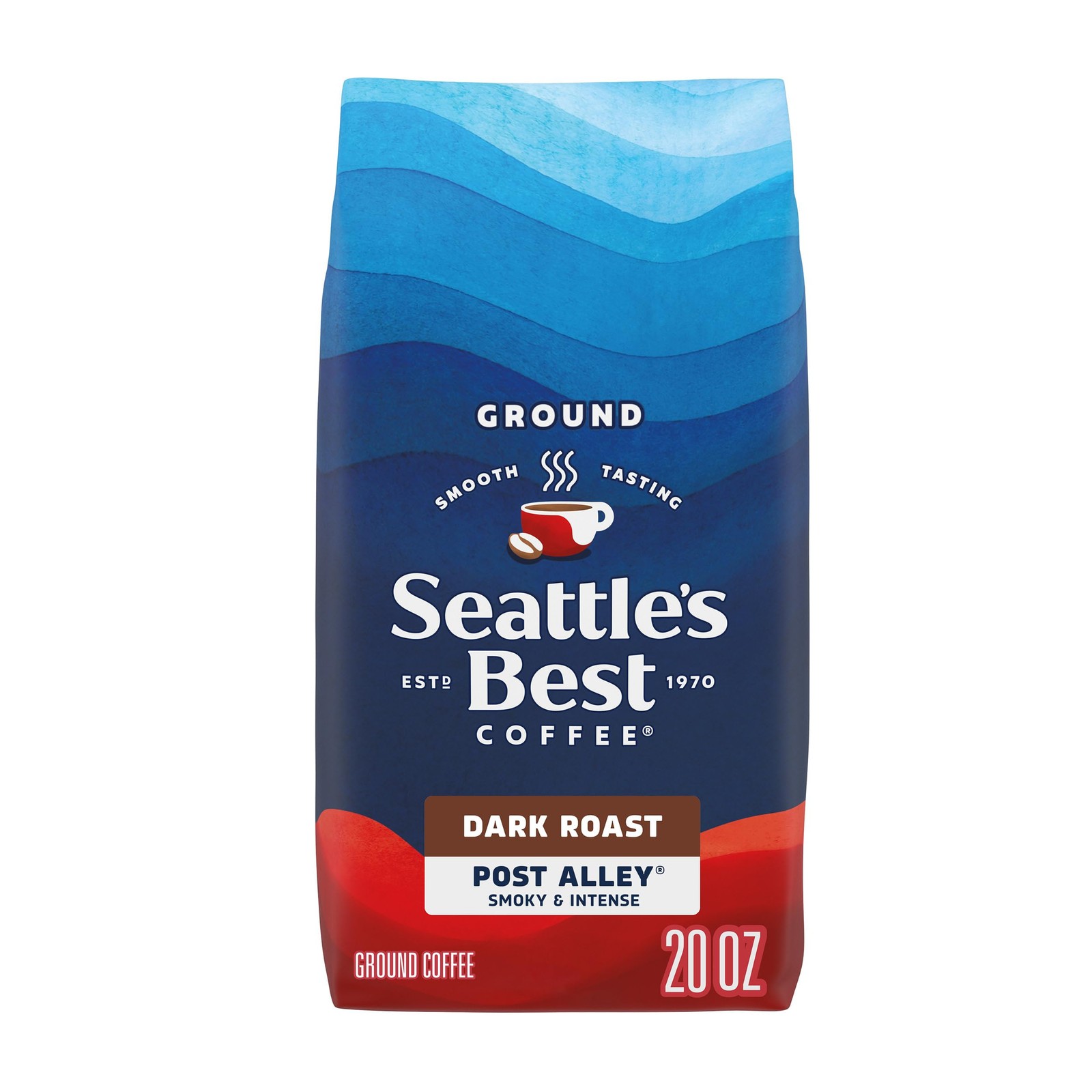 Post Alley Dark Roast Ground Coffee, 20 oz Bag