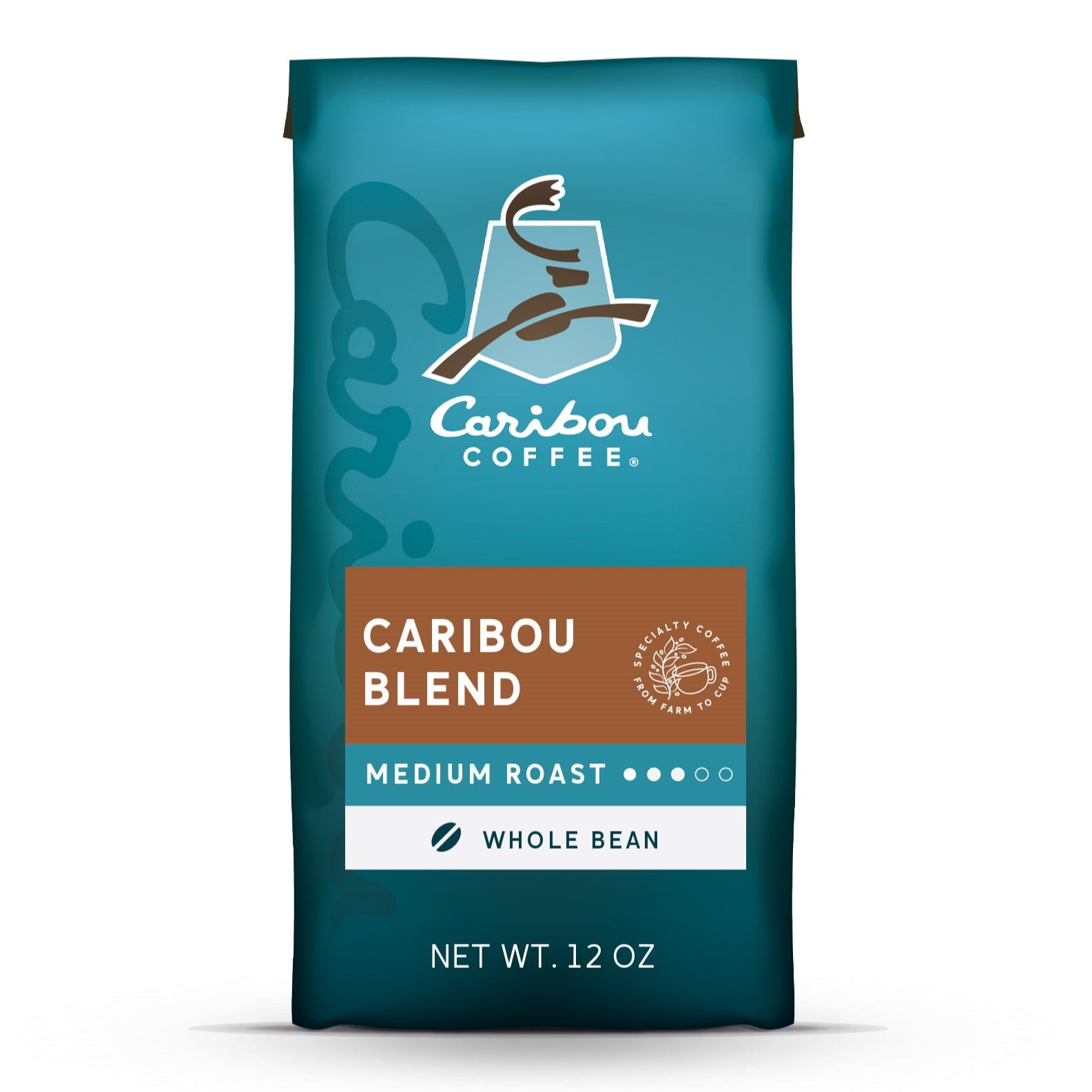 Caribou Coffee Caribou Blend Premium Medium Roast Whole Bean Coffee, 12 oz.
