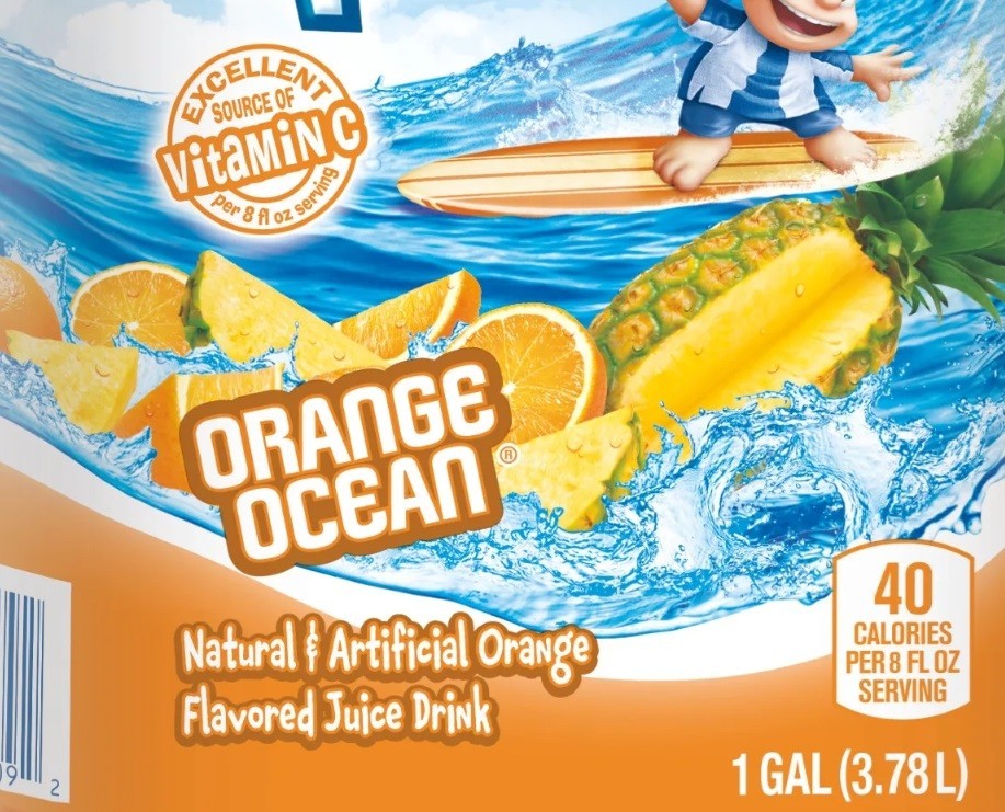 Hawaiian Punch Orange Ocean Flavored Juice Drink with Vitamin C, 1 Gallon-128 Oz