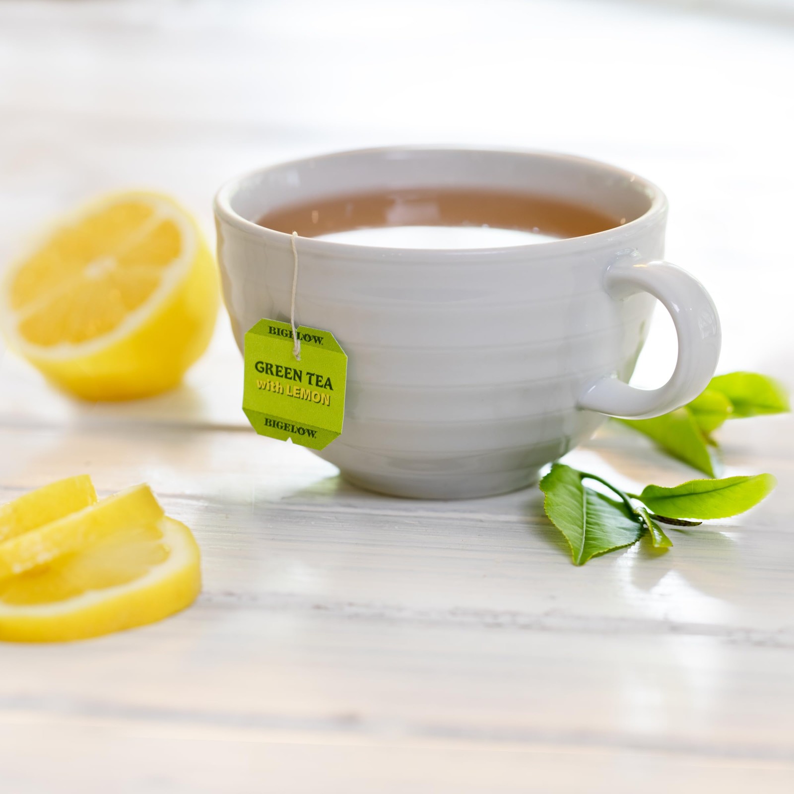 Bigelow Green Tea with Lemon 20 Count Caffeinated Gluten Free Kosher Pack of 6
