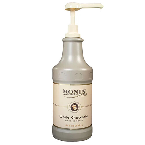 Monin White Chocolate Sauce (64oz), H-Chocolate-WMS