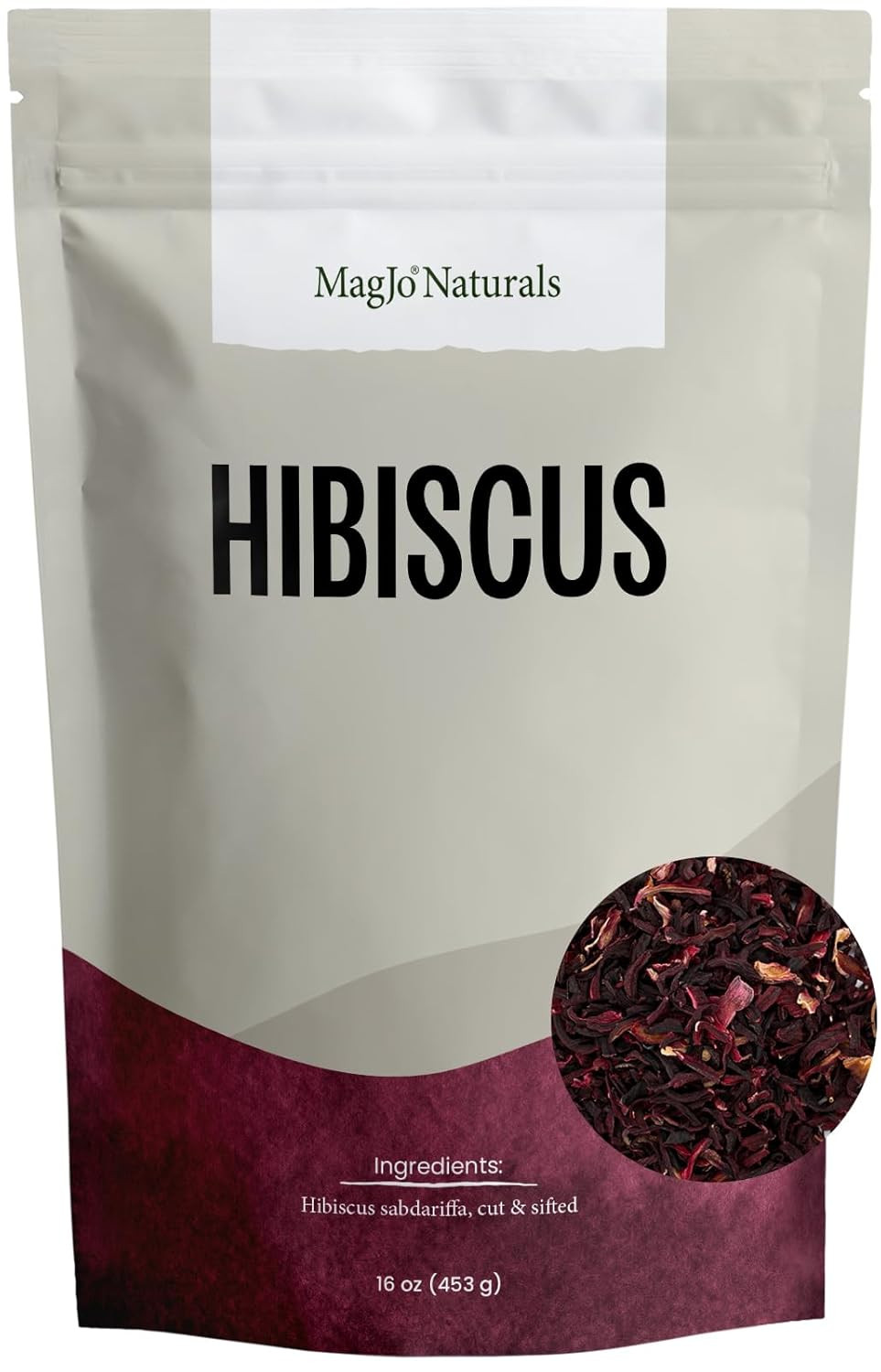 Naturals, Hibiscus Flowers 1LB (16 Oz) Hibiscus Tea Cut & Sifted Flowers, Flor D