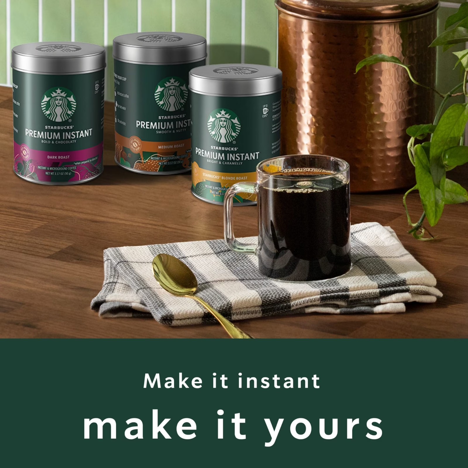Starbucks Premium Dark Roast Instant Coffee 3.17 oz – Usually Delivery 2–3 Days