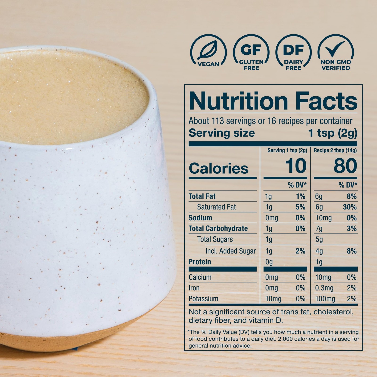 Non-Dairy Superfood Creamer – Coconut Coffee Creamer – Sweet & Creamy – Glute…