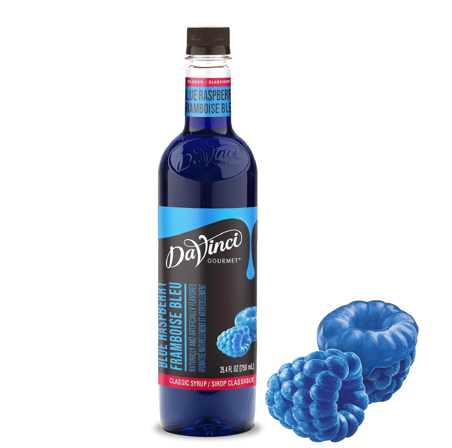 DaVinci Gourmet Classic Blue Raspberry, 25.4 Fluid Ounces (Pack of 1)