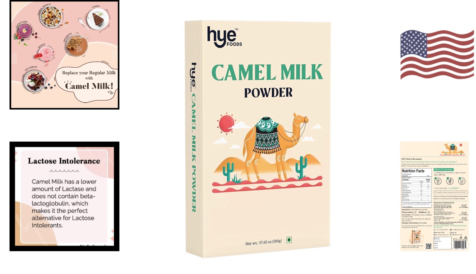 Ethically Sourced 500g Camel Milk Powder – Ideal for Paleo & Gluten-Free