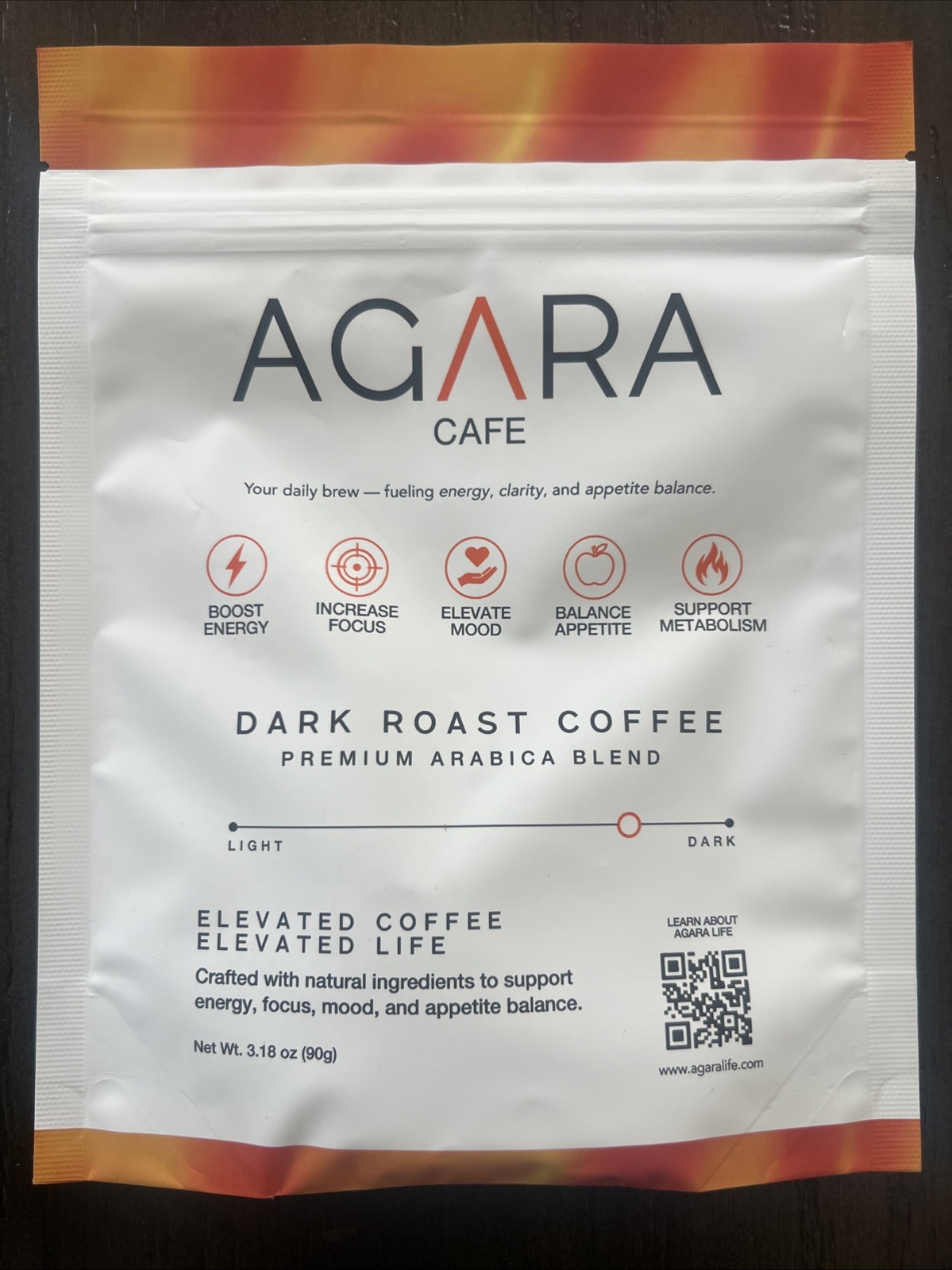 Agara Cafe Dark Roast Coffee Premium Arabica Blend 30 servings – New/Sealed!