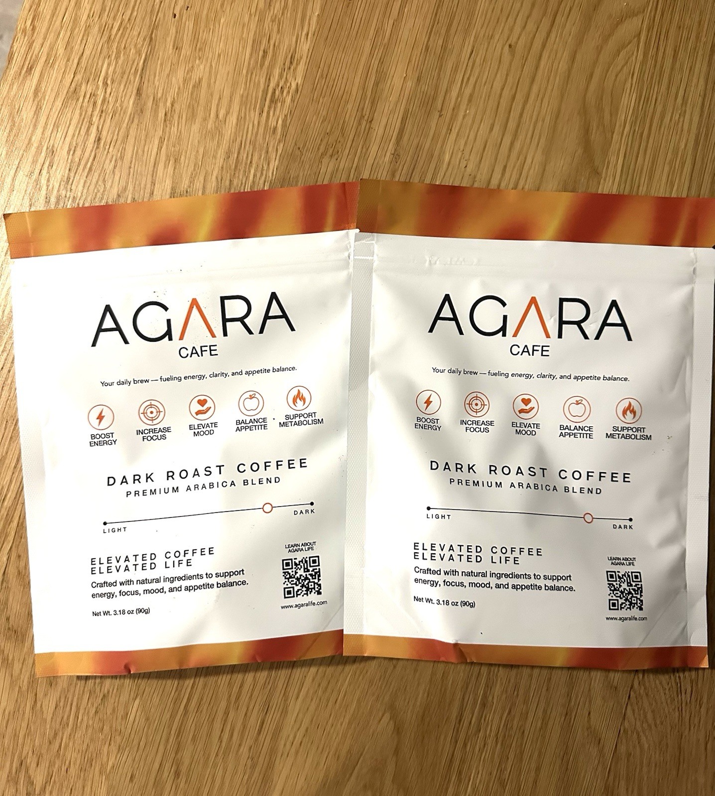 (2) Agara cafe | Premium Functional Dark Roast coffee | Mood & Weight Management