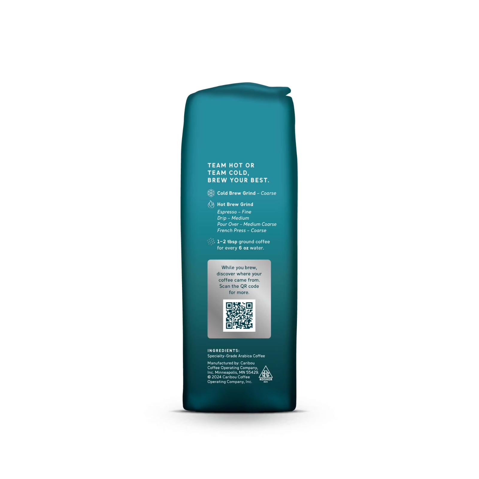 Caribou Coffee Caribou Blend Premium Medium Roast Whole Bean Coffee, 12oz