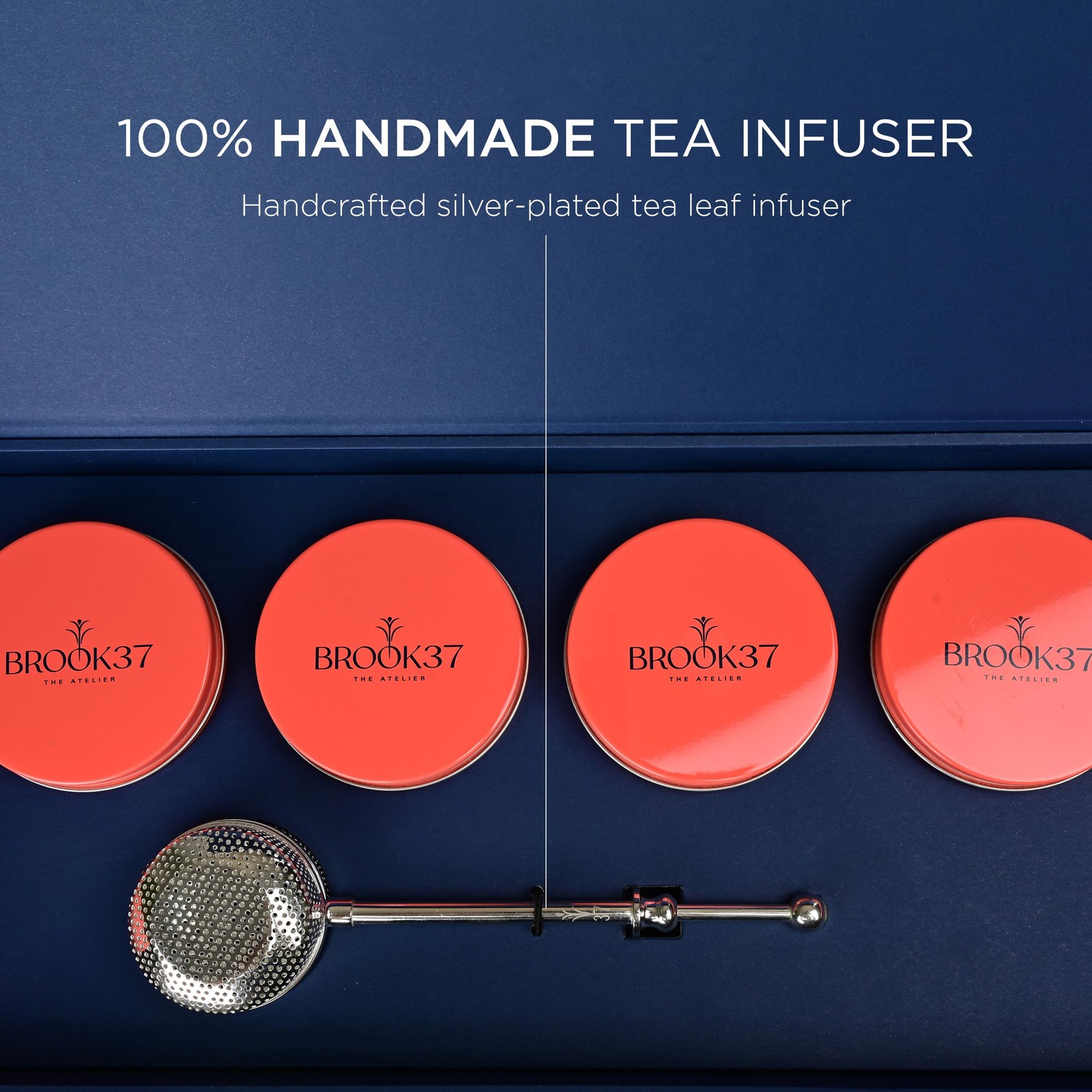 Brook37 Epicurean Tea Gift Box 4Pc Assorted Loose Leaf Tea Variety Pack Coll…