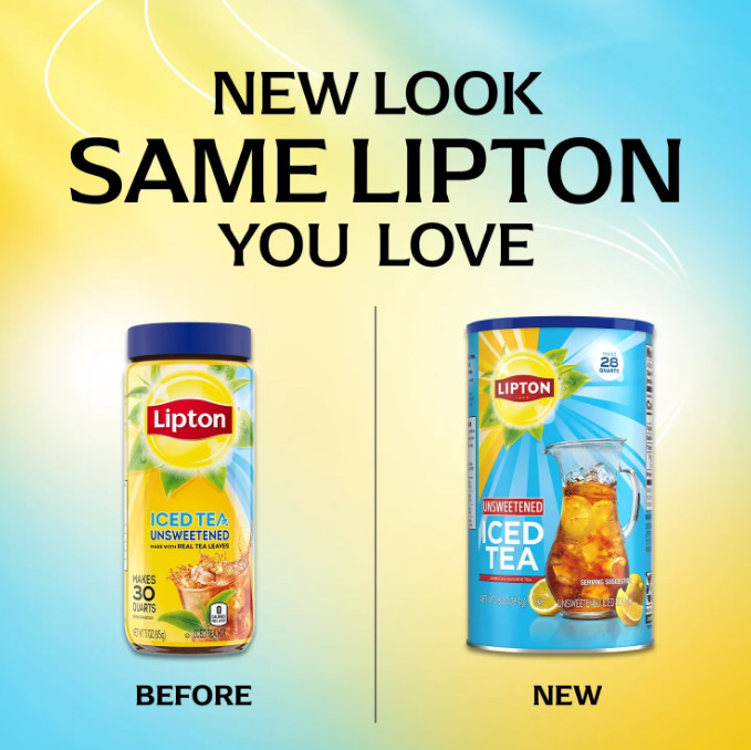Lipton Unsweetened Black Tea Iced Tea Mix, 28 Quarts – Pack of 1 – Free Ship