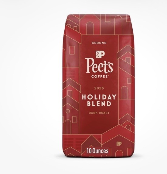 2x Peet’s Coffee, Dark Roast Ground Coffee – Holiday Blend 10 Ounce Bag