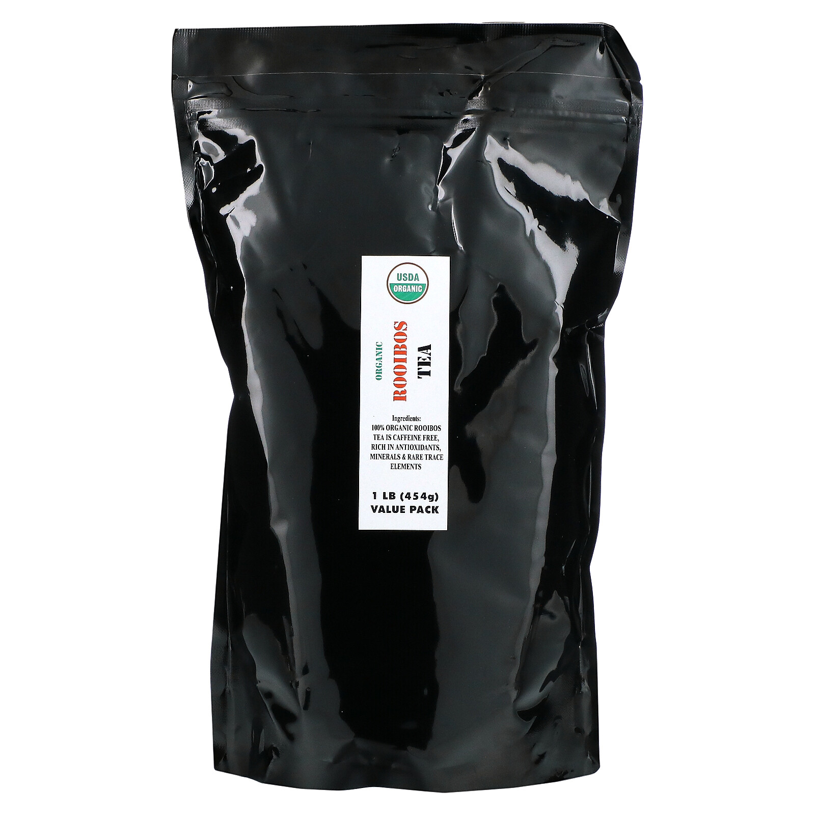 Port Trading Co Organic Rooibos Tea Caffeine Free 1 lb 454 g Caffeine-Free &
