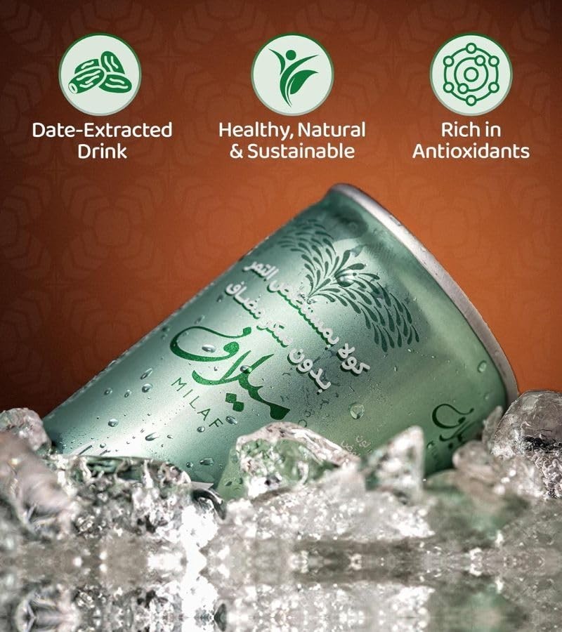 Milaf Cola – 100% Natural Date Sweetened Soda – Pack Of 24 – Free shipping