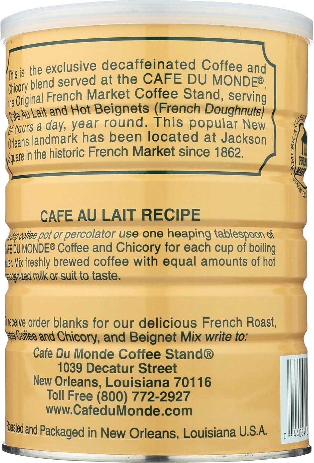 Chocolaty Decaffeinated Coffee & Chicory Blend, 13 Oz – Luxurious Flavor Anytime