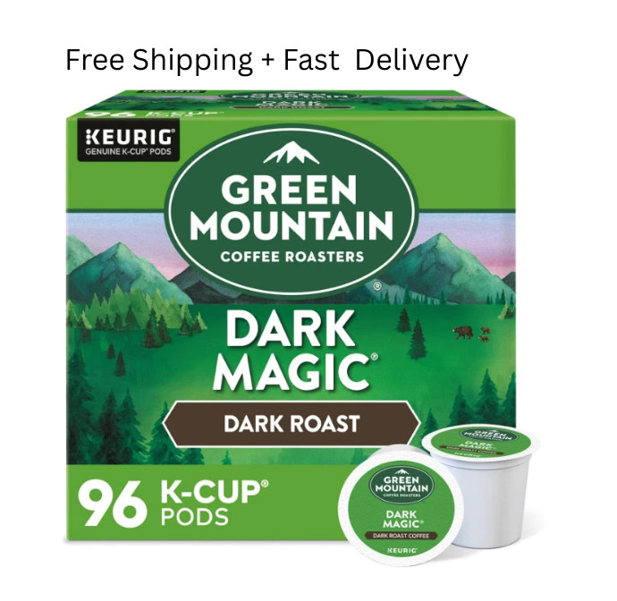 Green Mountain Coffee Roasters Dark Magic Dark Roast Coffee K-Cup Pods, 96 Count