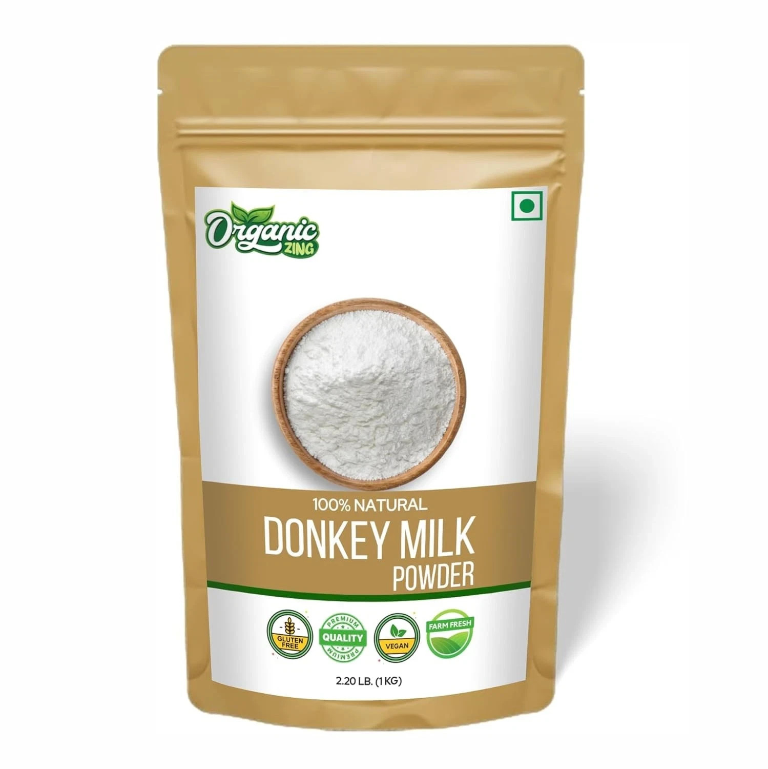 Organic Zing Donkey Milk Powder | Pure & Natural | Food Grade | 227g–5000g.