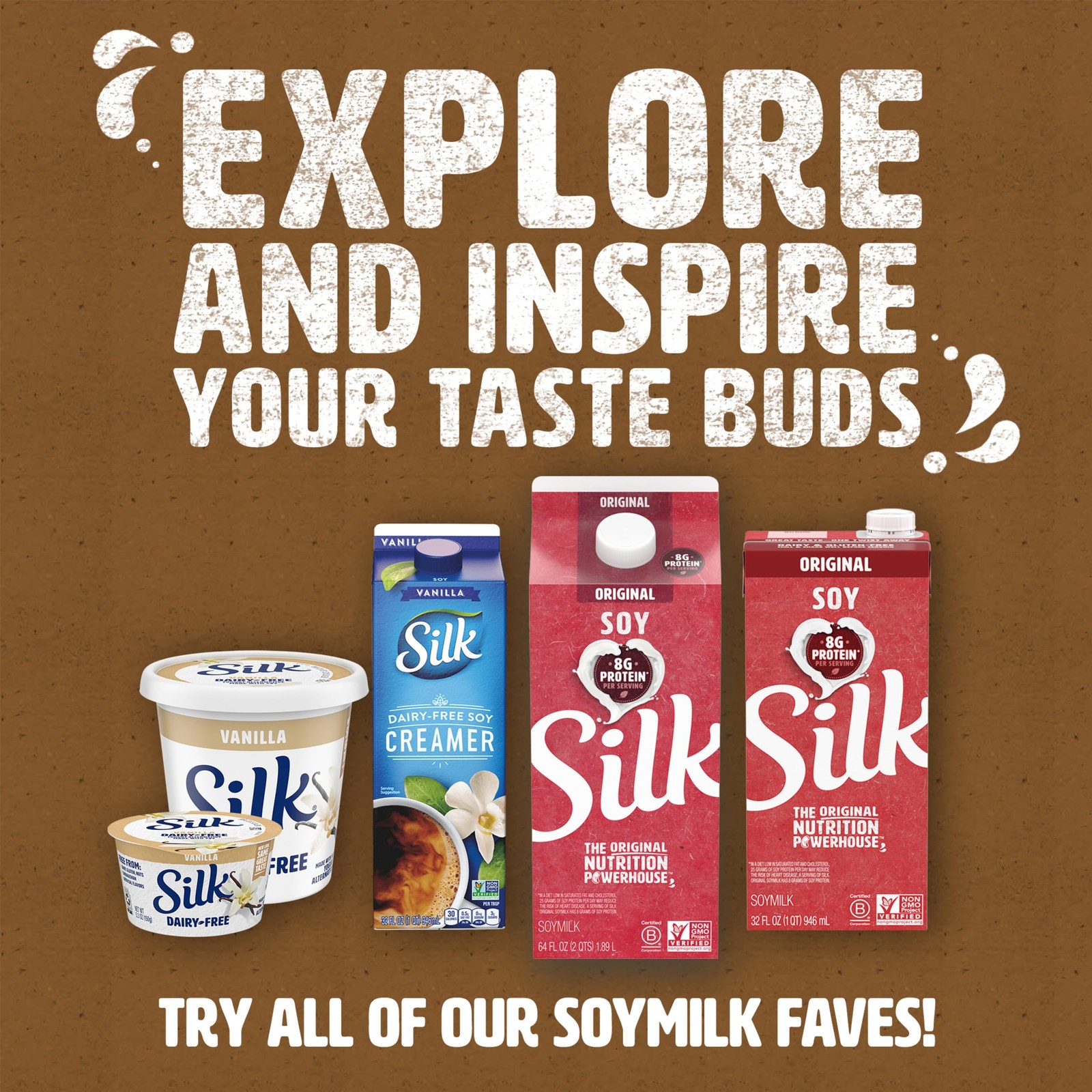 Shelf-Stable Soy Milk Singles, Chocolate, Dairy-Free, Vegan, Non-GMO Project Ver