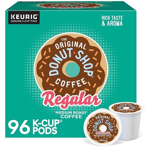 The Original Donut Shop Regular Coffee, Keurig K-Cup Pod, Medium Roast, 96 Count