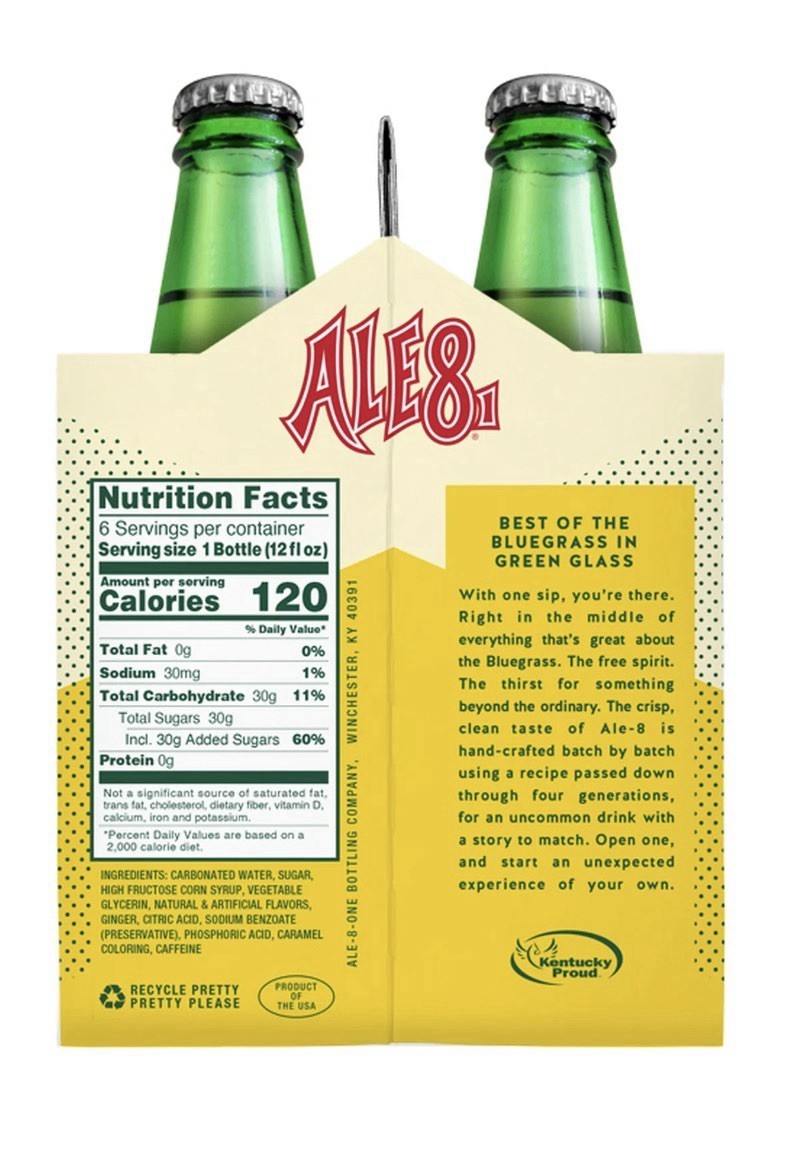 Ale 8 One The Original Soft Drink Ginger 6 Bottles Soda Pop Guaranteed Fresh~Ky