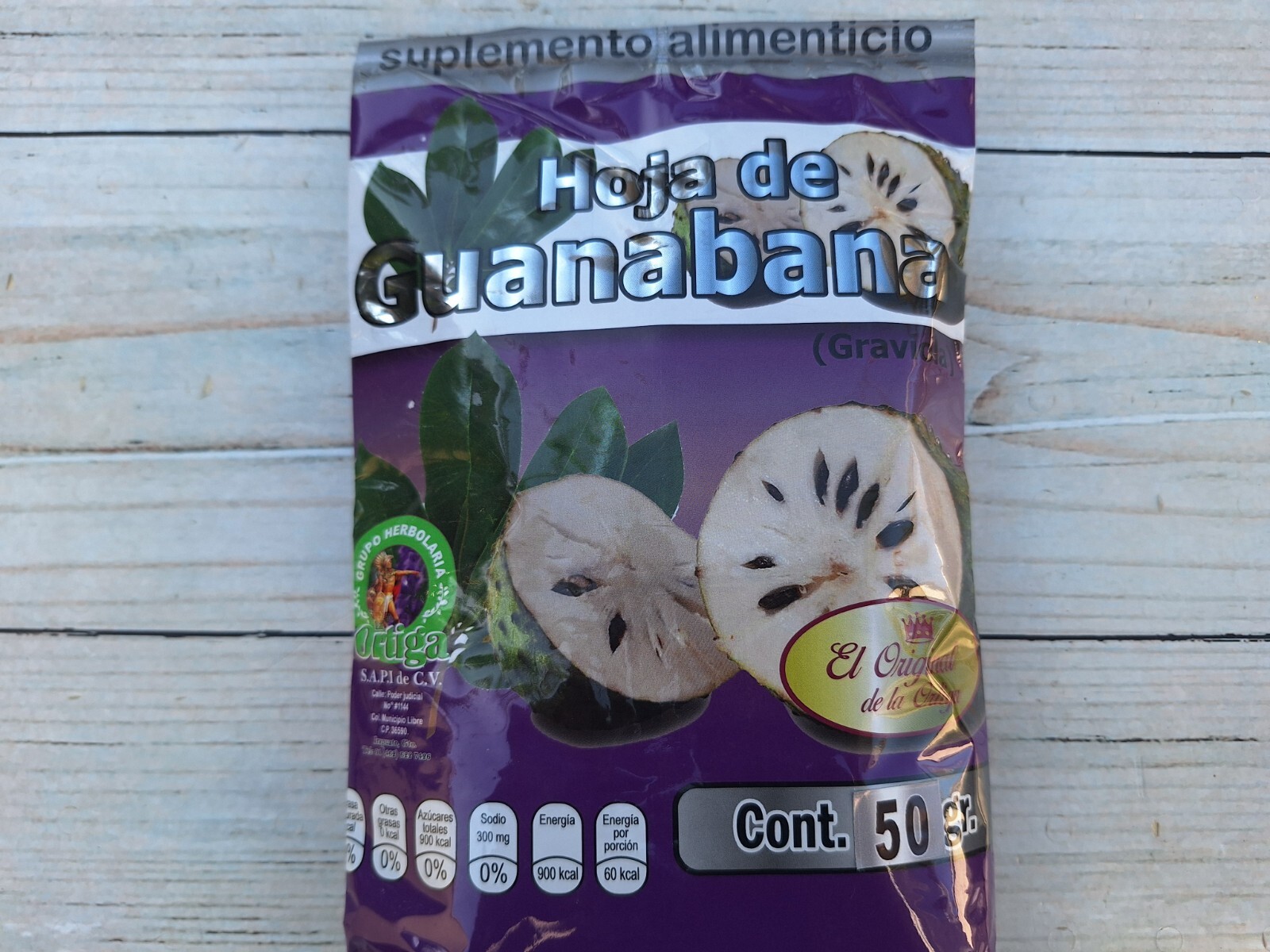 Hoja de Guanabana para te 50gr. 100% Natural