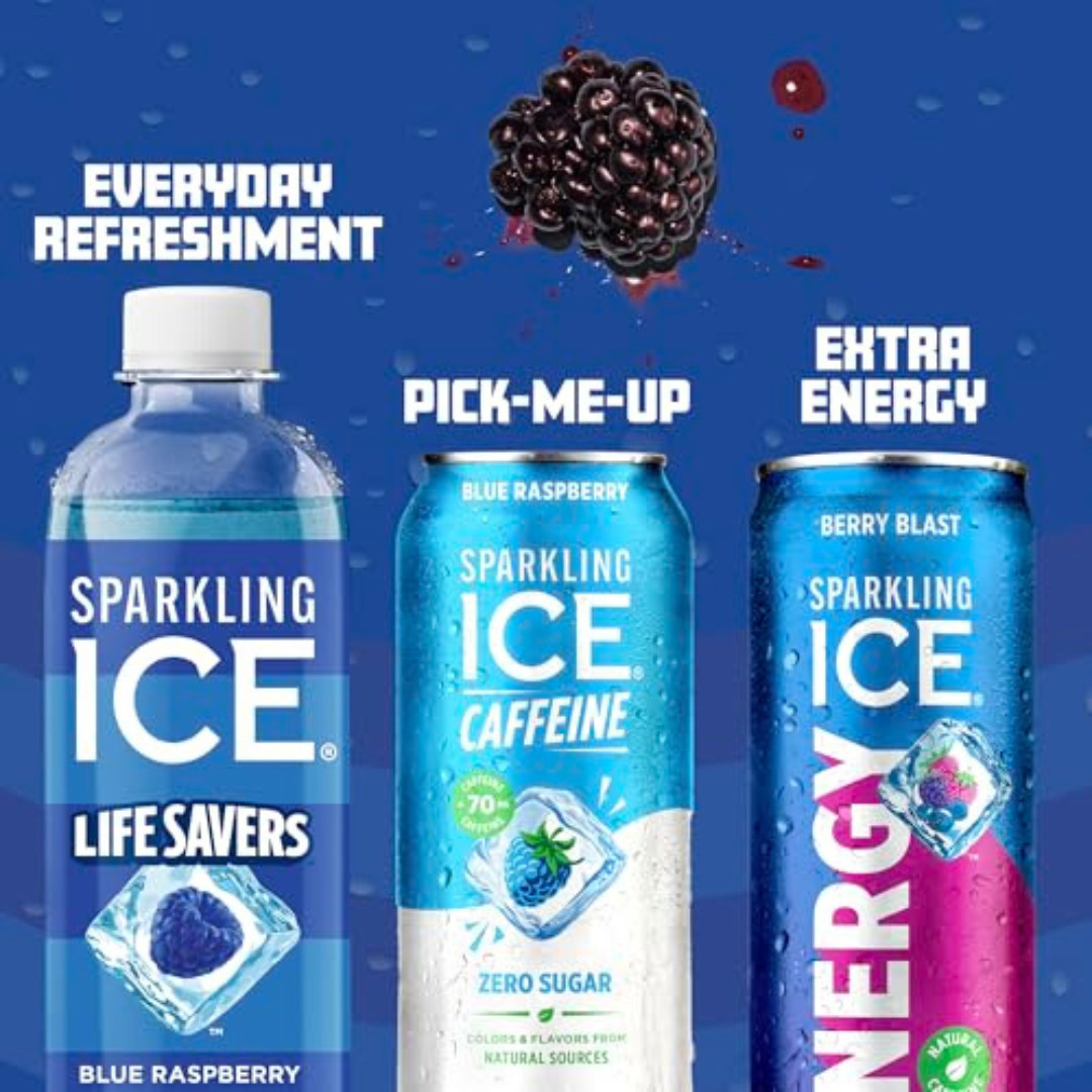 Sparkling Ice® LIFE SAVERS™ Red, White and Blue Variety 17 Fl Oz (Pack of 12)
