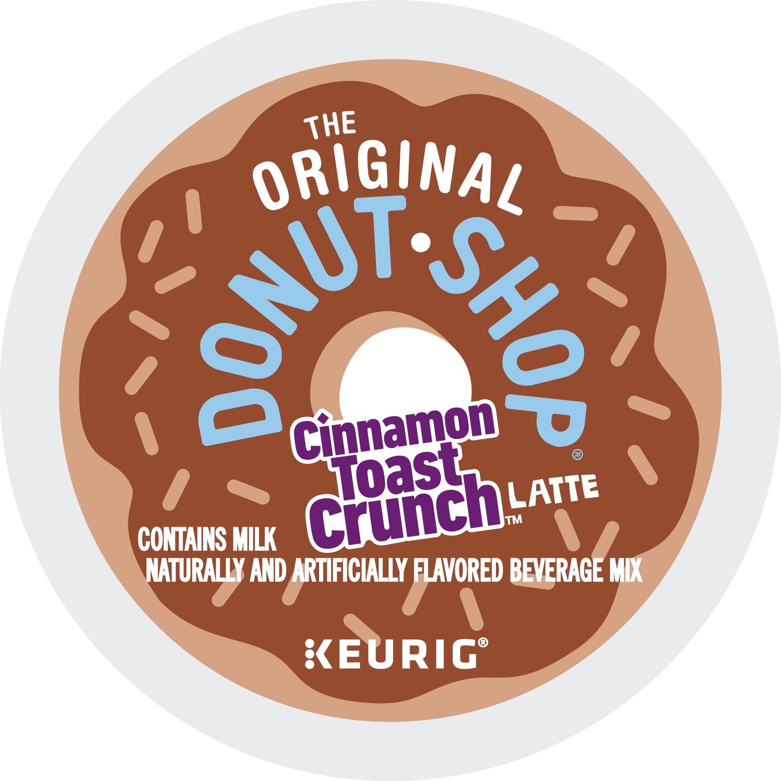 The Original Donut Shop, One Step Cinnamon Toast Crunch Latte K-Cup Coffee Pods,