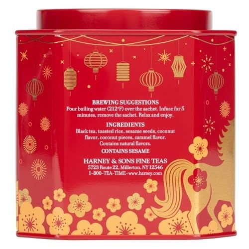 Lunar New Year 2026 Tea – Year of the Horse, Black Tea with Coconut & Caramel, 3