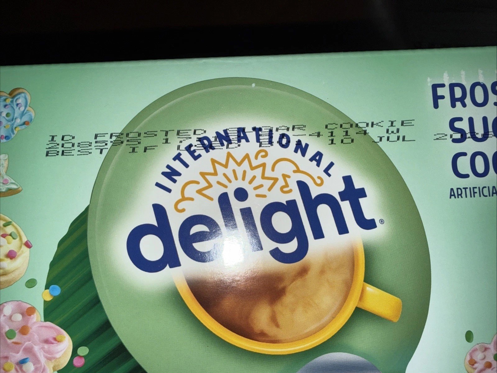 RARE International Delight Frosted Sugar Cookie Coffee Creamer 180 Singles 7/26