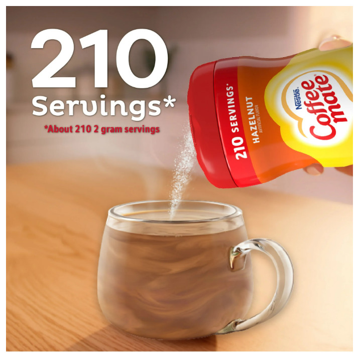 Nestle Coffee Mate Hazelnut Powder Coffee Creamer, 15 oz