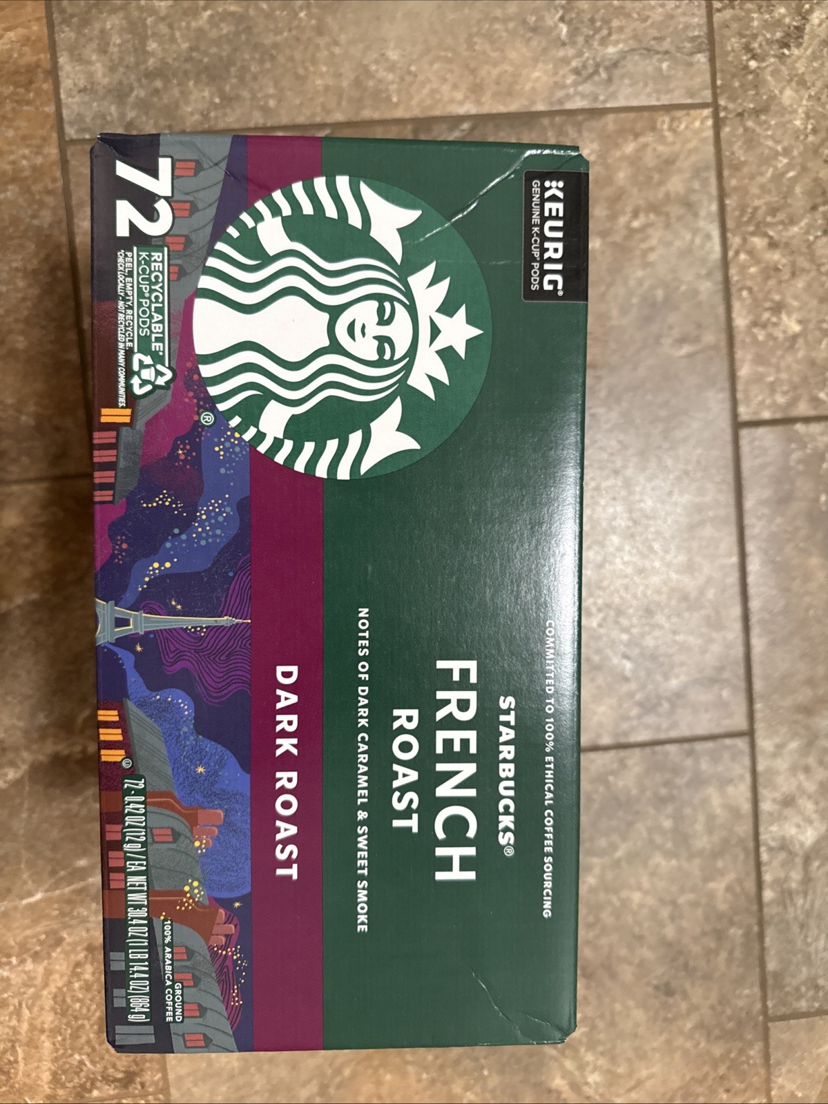 Starbucks Coffee 72 K-Cups French Roast, Dark Roast Coffee