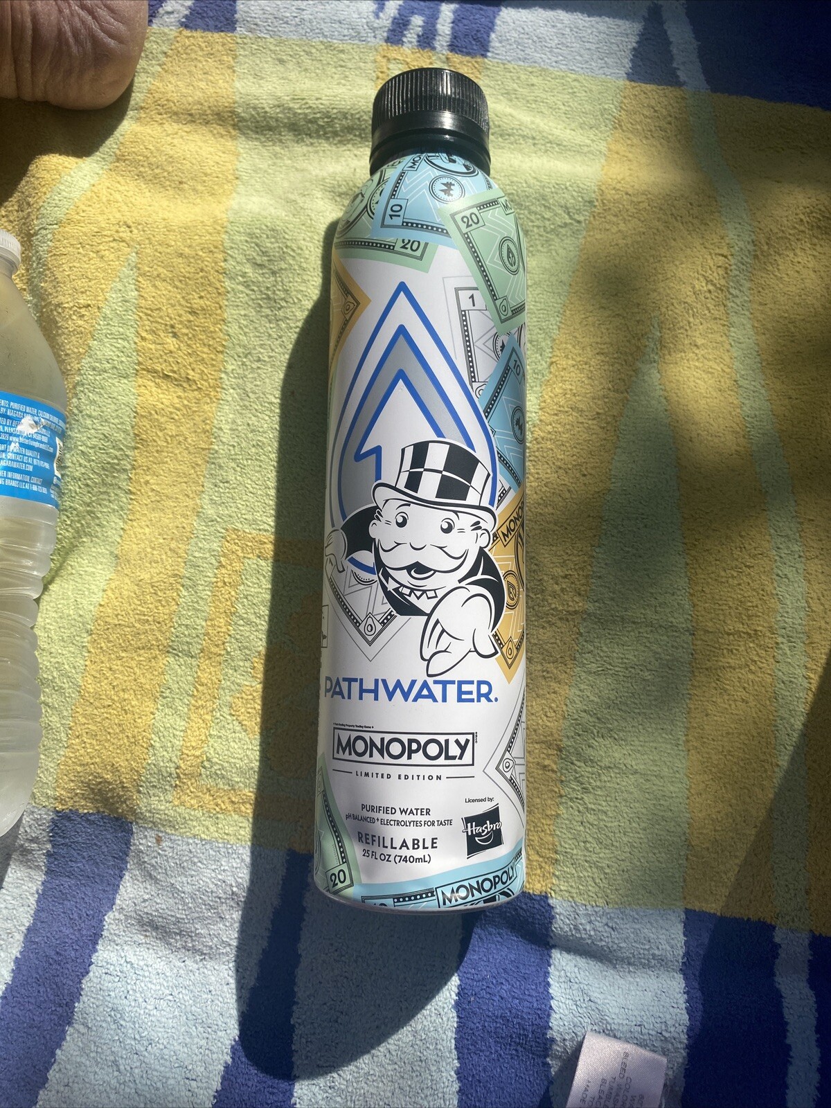 Path water Monopoly “RARE” 25oz Refillable Aluminum Water Bottle
