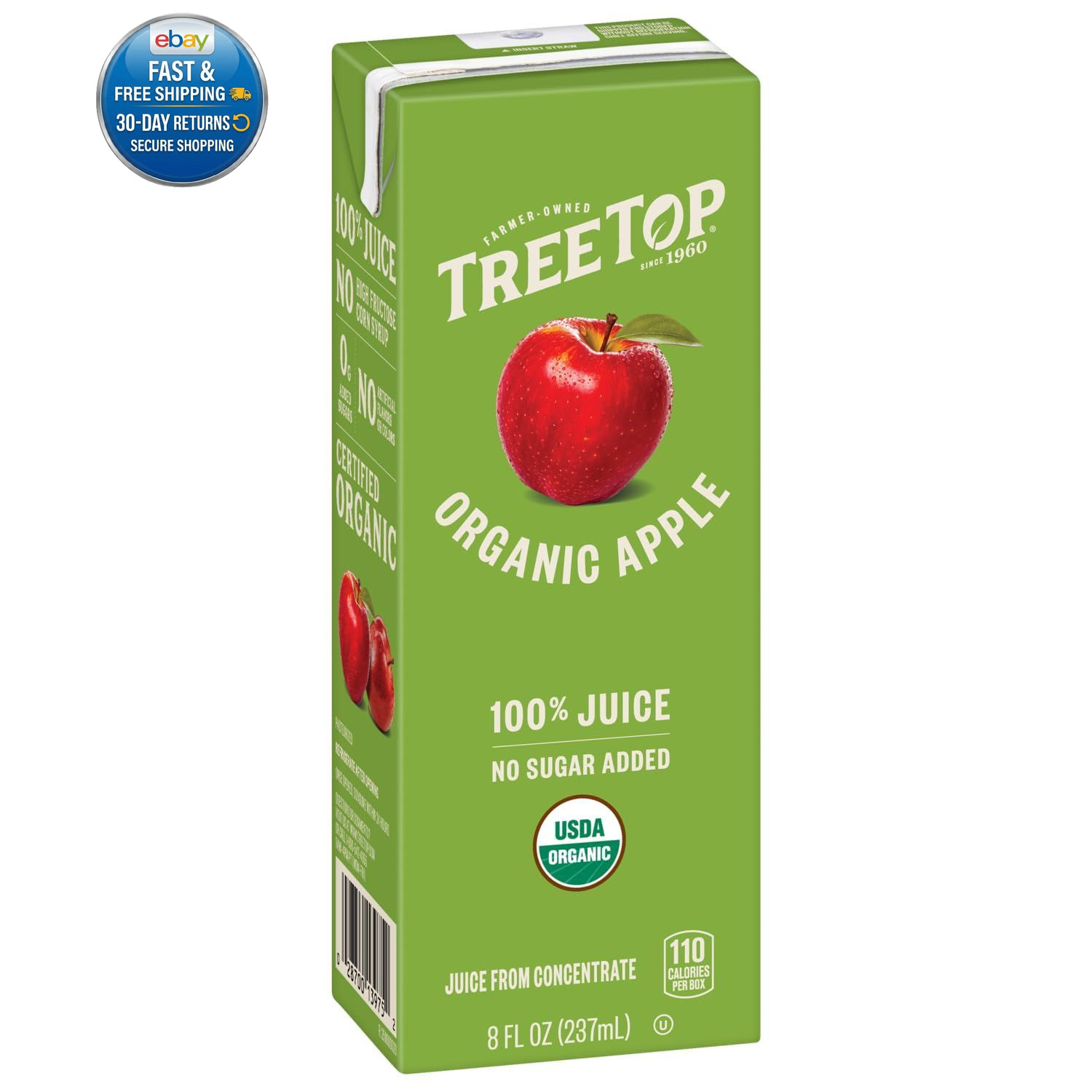 100% ORGANIC APPLE JUICE – BOXES 6.75 20.25 Fl Oz (Pack of 1) A-0