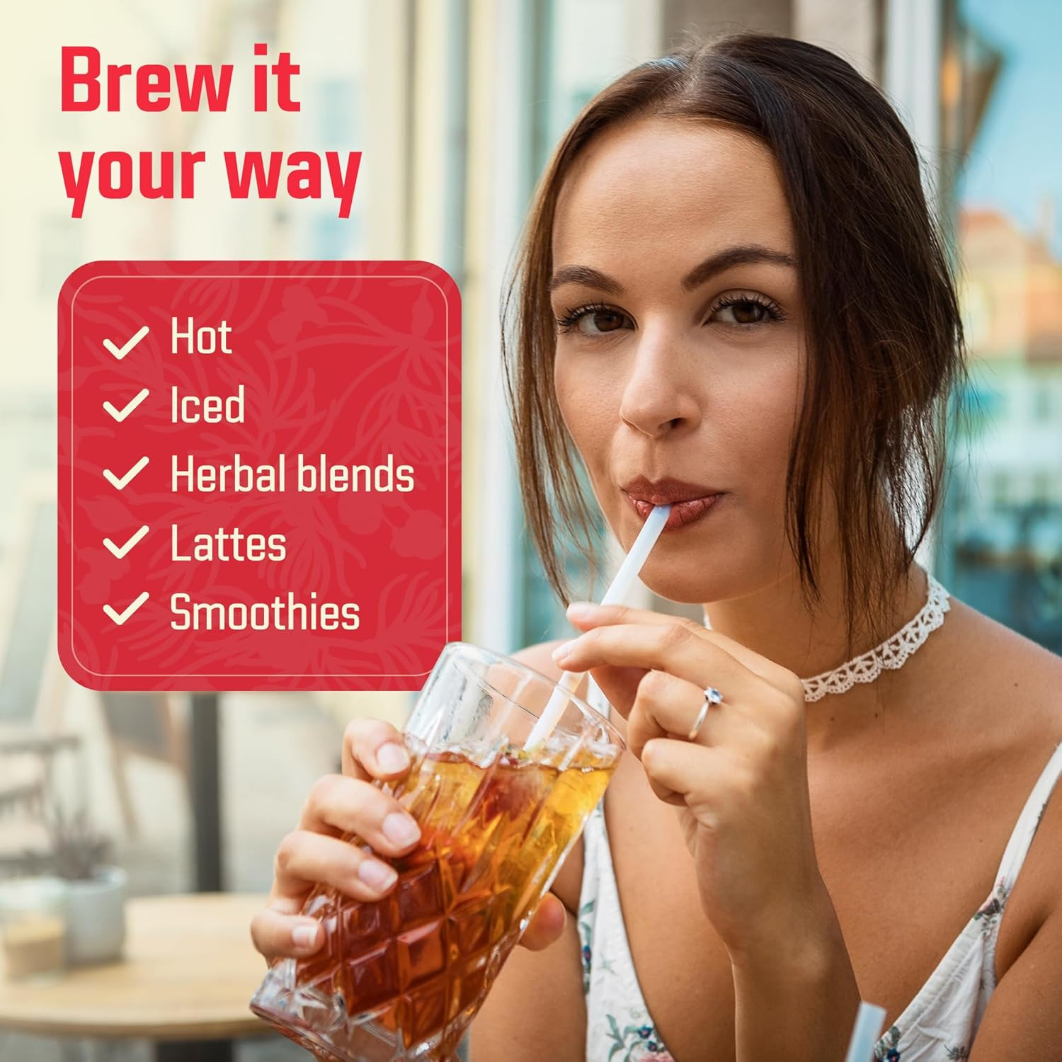 Red Rooibos Tea 100 Teabags USDA Organic – Naturally Caffeine Free –