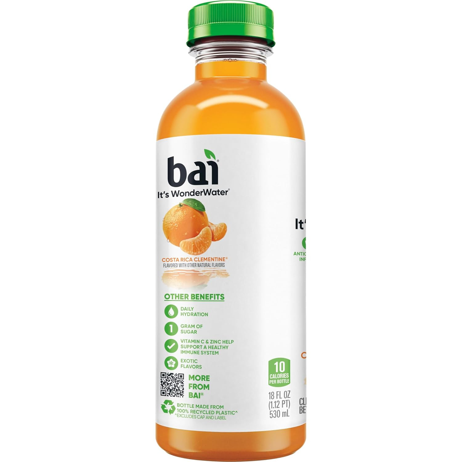 Antioxidant Infused Water Beverage, Costa Rica Clementine, with Vitamin C and No