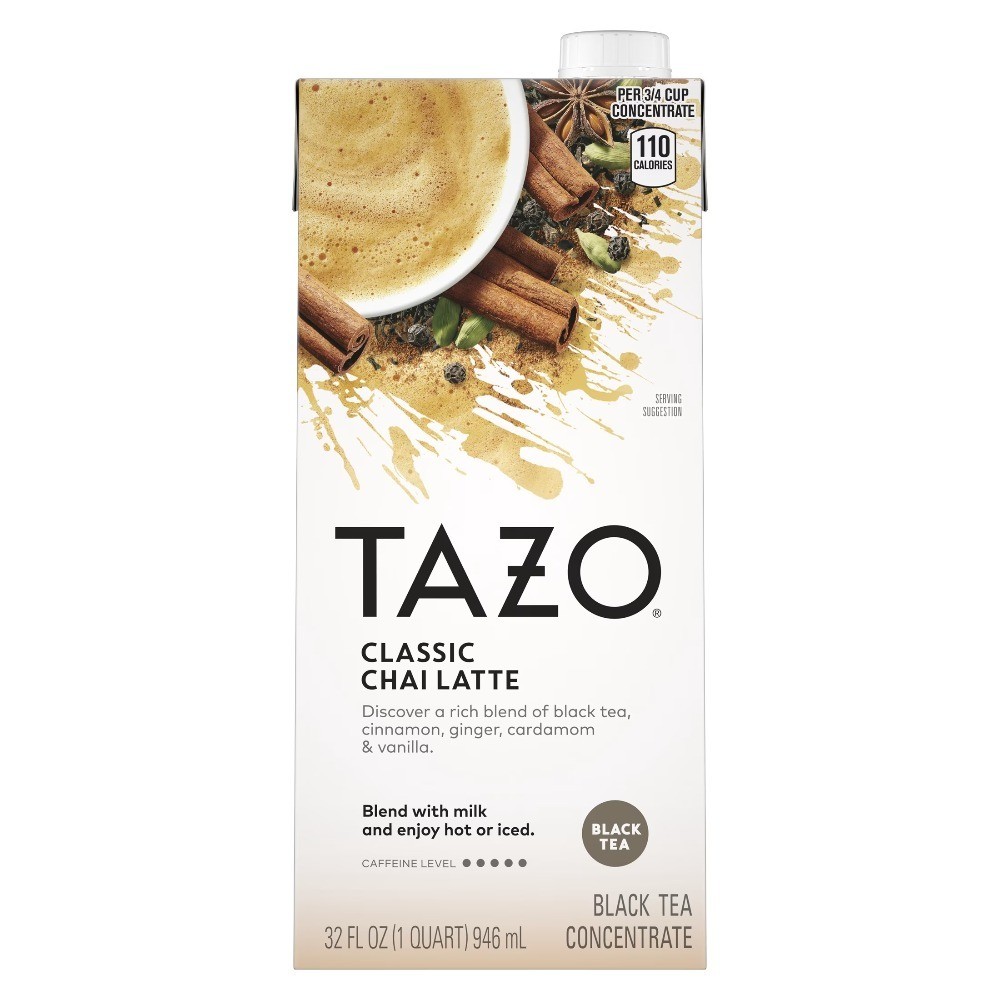 Classic Chai Latte Black Tea Concentrate, Made from Real Black Tea, 32oz Carton