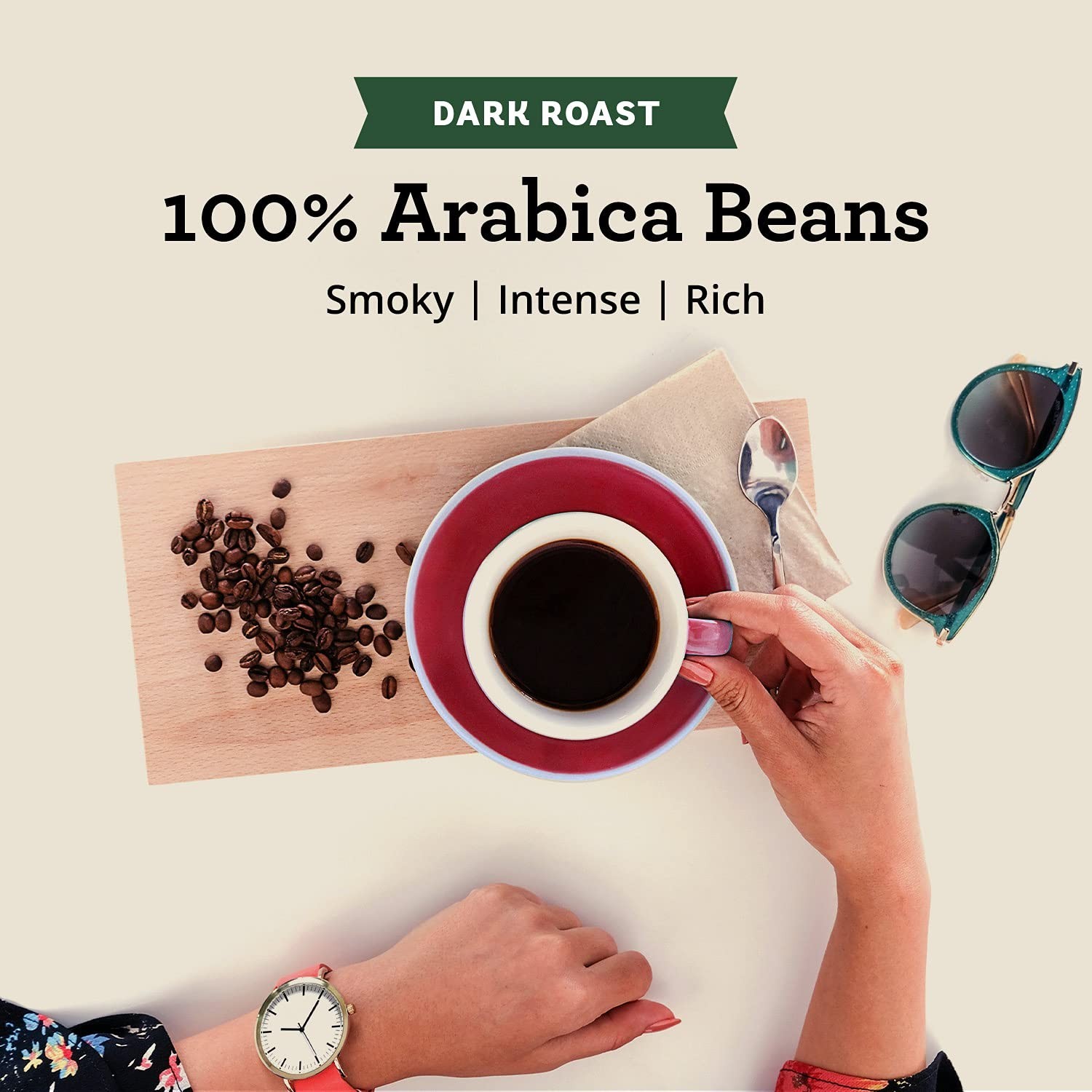 Post Alley Blend Dark Roast Coffee – 20 Ounce Bags, Pack of 2 for Smooth Flavor