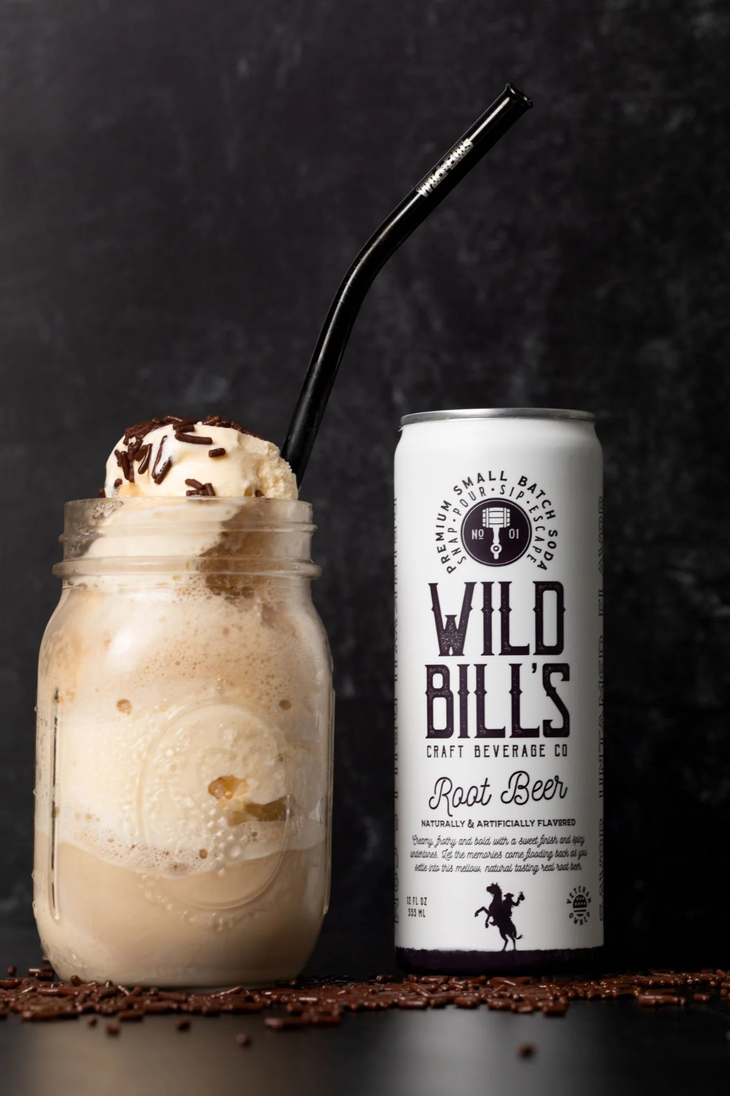 Wild Bill’s Soda Pop Root Beer 4 PACK – 12oz – FREE SHIPPING