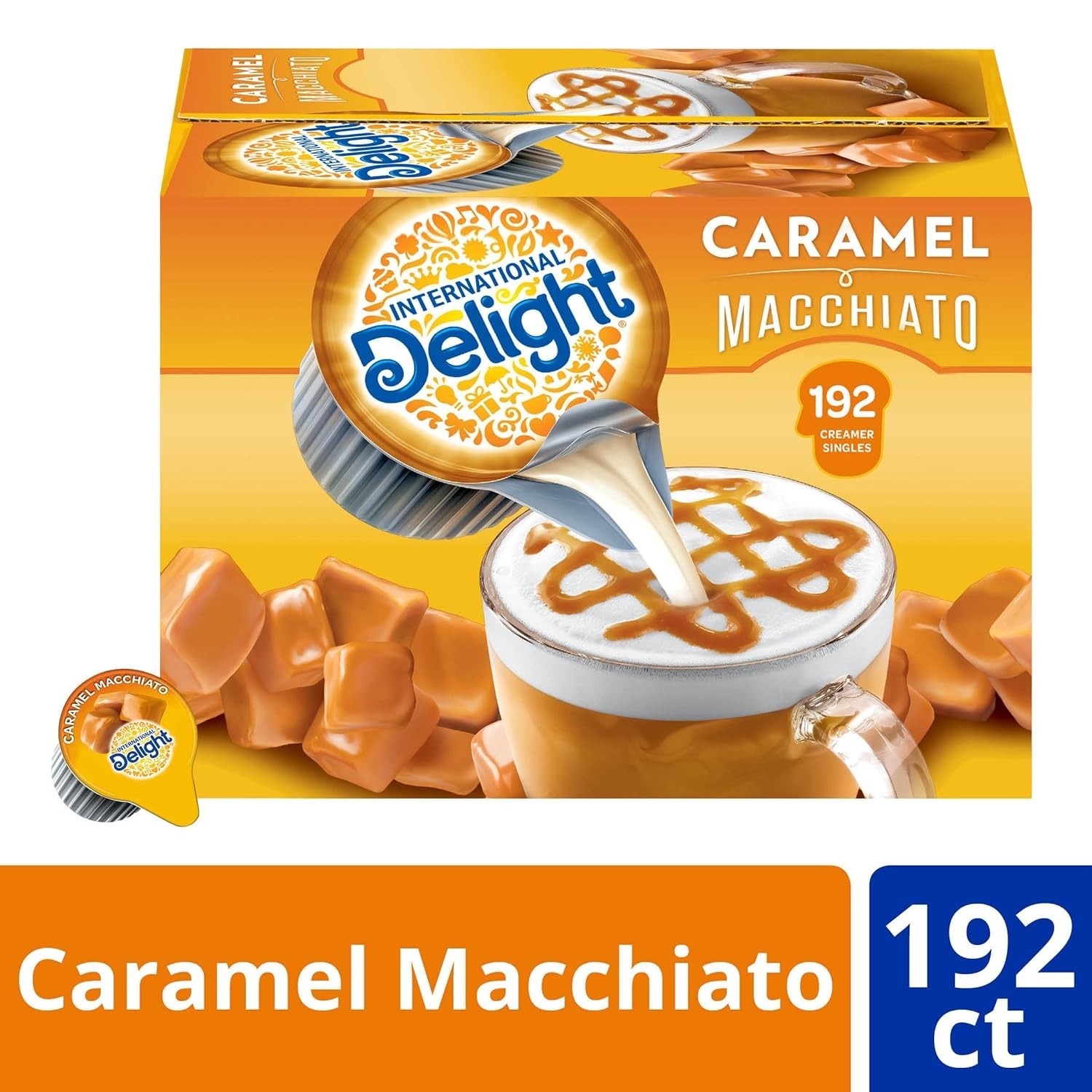 192 Count Caramel Macchiato Coffee Creamer Singles – Kosher, Gluten-Free Delight