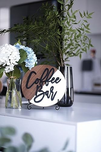 Lavender Inspired 10” Coffee Bar Sign Round-Modern Farmhouse Coffee Bar