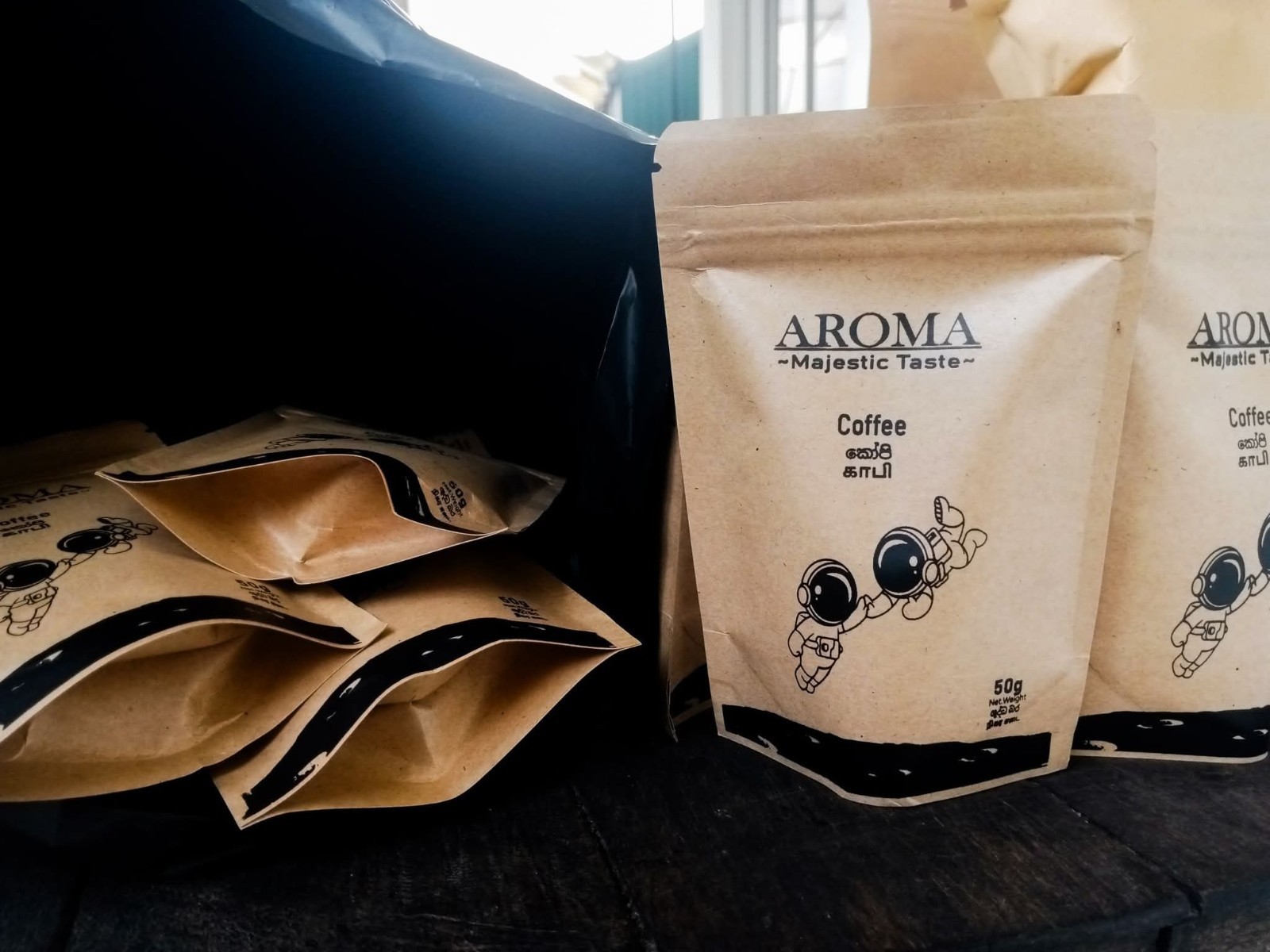 Ceylon Coffee Powder Sri Lankan Ground Coffee Fresh Roasted Pure Arabica 50g