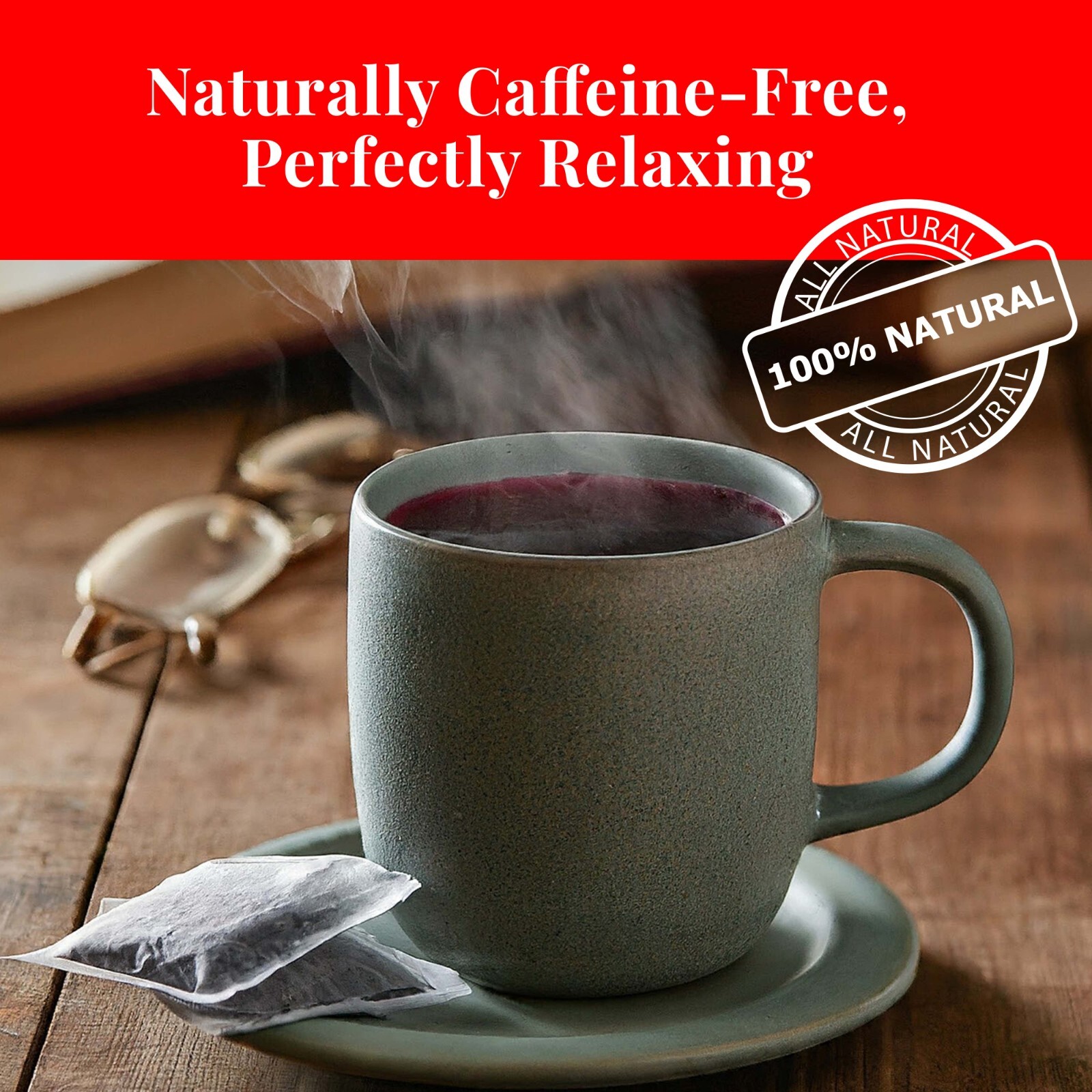 75 Organic Hibiscus Tea Bags, Pure Hibiscus Flower Tea, Jaimaica Tea, Herbal Tea