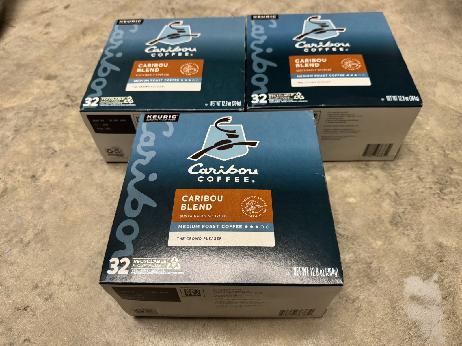 Caribou Coffee Caribou Blend K-Cup Pods 96 Count Keurig Single Serve