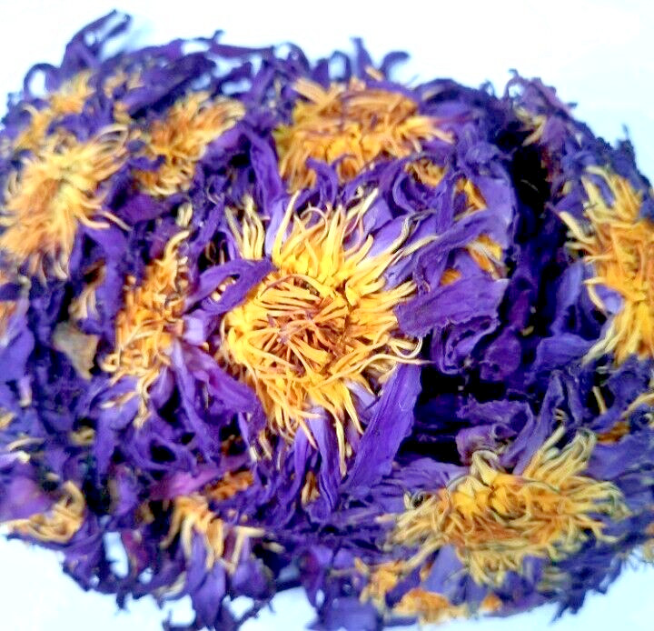 130g Dried Blue Lotus Flower Nymphaea Caerulea Natural Hand Picked Flower Herbal